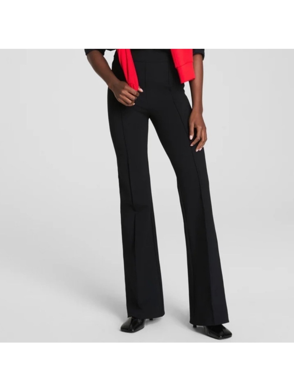 Spanx Ponte Knit High Rise Flare Leg Pants Black Size XS
